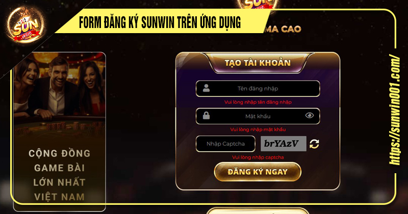 04 Bước Đăng Ký Sunwin Nhanh Chóng Nhận Khuyến Mãi Khủng 1 hướng dẫn đăng ký sunwin trên ứng dụng