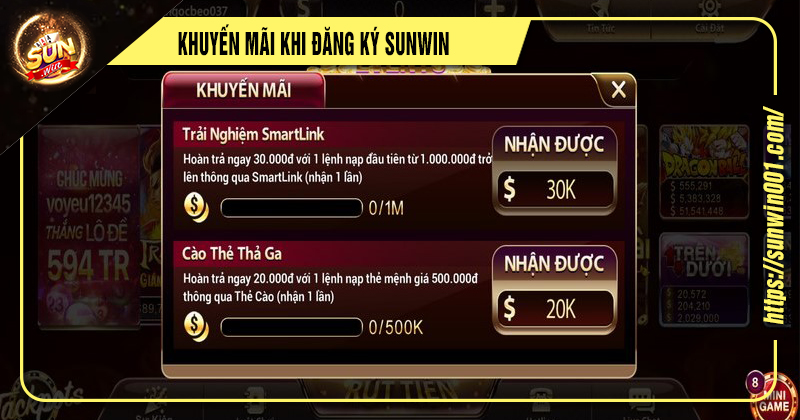 04 Bước Đăng Ký Sunwin Nhanh Chóng Nhận Khuyến Mãi Khủng 2 Người chơi nhận nhiều khuyến mãi khi đăng ký sunwin