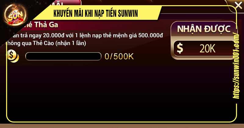 Hướng Dẫn 04 Bước Nạp Tiền Sunwin An Toàn Bảo Mật 1 khuyến mãi khi nạp tiền sunwin