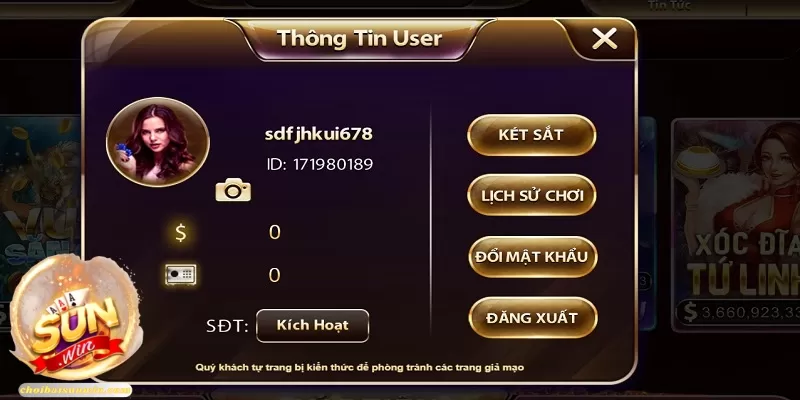 Nghĩa vụ đến từ phía cổng game Sunwin